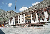 Ladakh - Hemis, the various halls of the gompa are arranged around a courtyard 